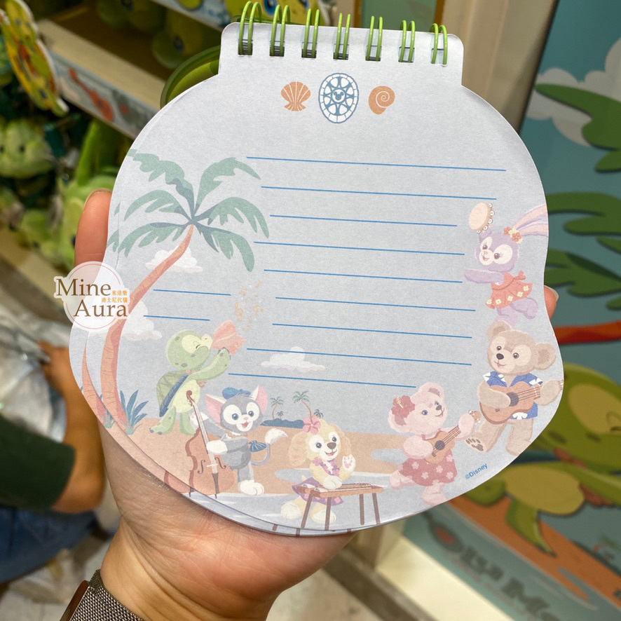 奧樂米拉 海龜 OluMel 大頭造型 隨身 記事本 筆記本 -香港迪士尼樂園