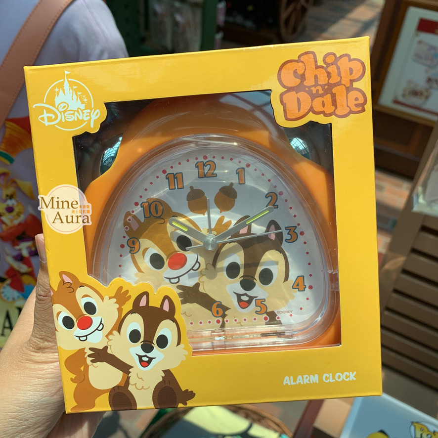 奇奇蒂蒂 Chip 'n Dale 三角造型 鬧鐘 時鐘 -香港迪士尼樂園