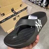 [S] MLB CHUNKY SLIDER UNISEX FLIP-FLOPS,BLACK, 32SHHW111-50L (SMLB188)
