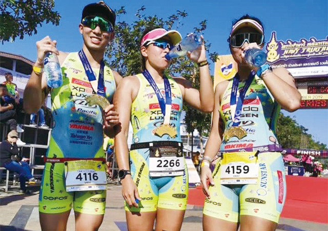 張家班長期飲用海礦1400征戰國內外賽事，泰國NAVI國際鉄人賽勇奪三項金牌,張家班,鐵人,300面金牌,海礦1400,台海生技,台肥集團