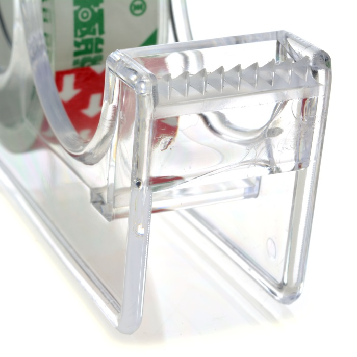 【北極熊】 OPP超透明膠帶迷你膠台組 12mm*10Y