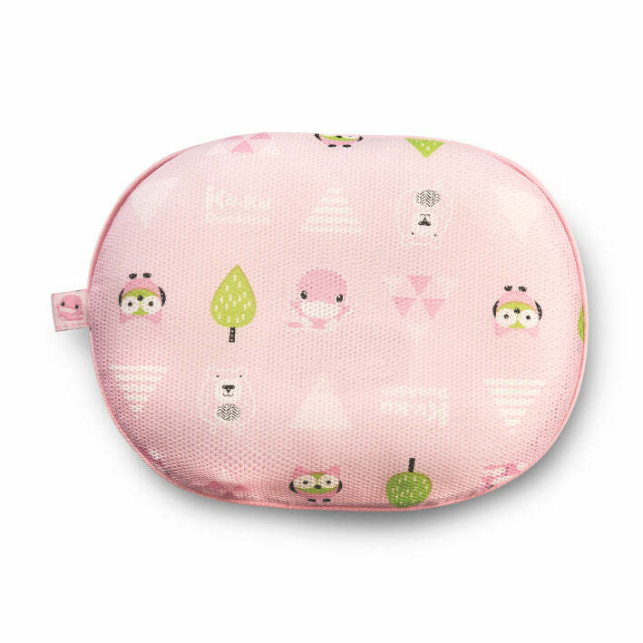 KUKU 3D超透氣護頭枕 0m+ 粉紅色