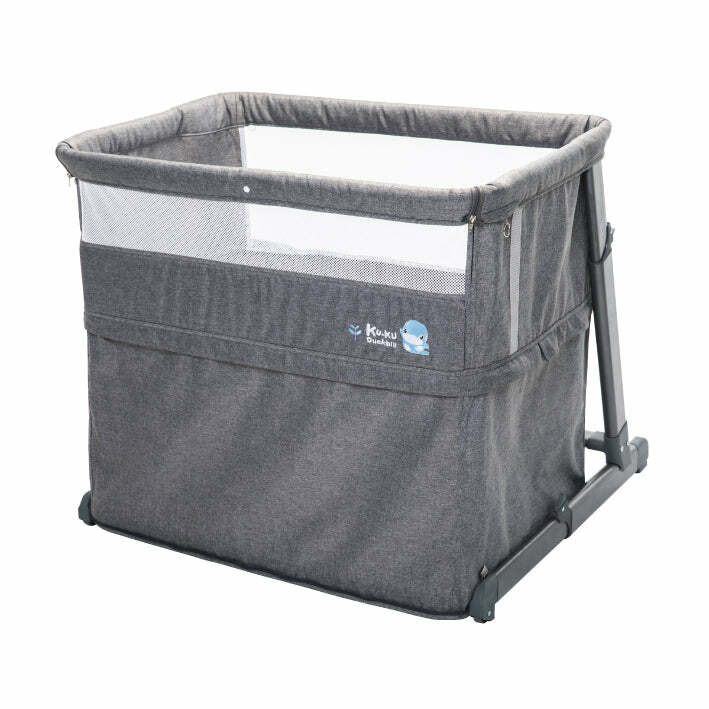 KUKU 北歐成長型床邊床-灰色