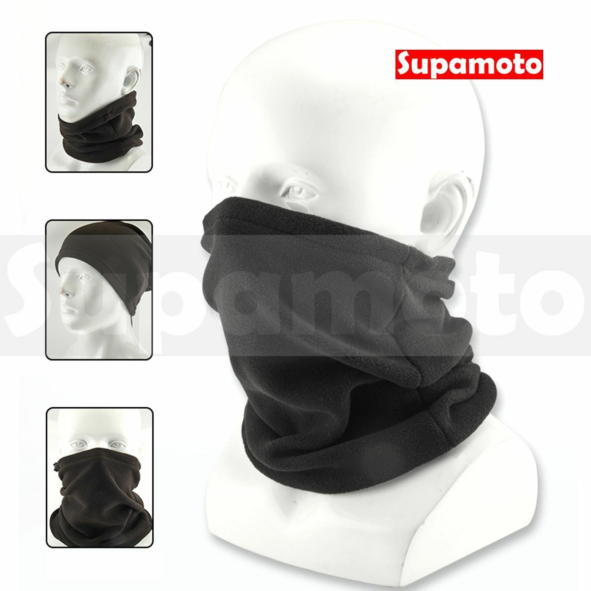 -Supamoto- 騎士頭套刷毛魔術頭巾—G (透氣/百變/保暖/頭套/帽套/面罩/防曬/頭盔安全帽)