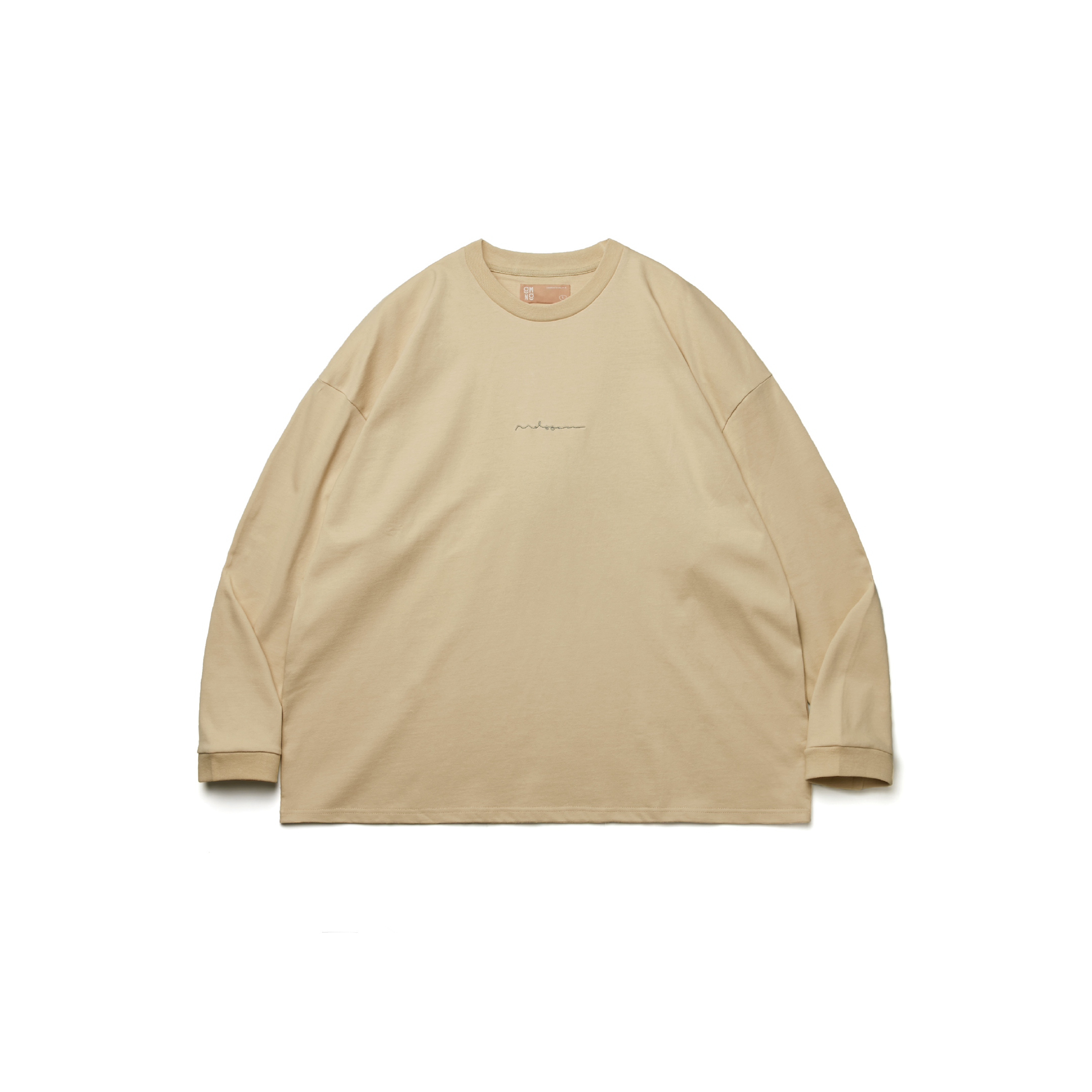 MELSIGN x mouggan - Print L/S T-Shirt - Light Apricot