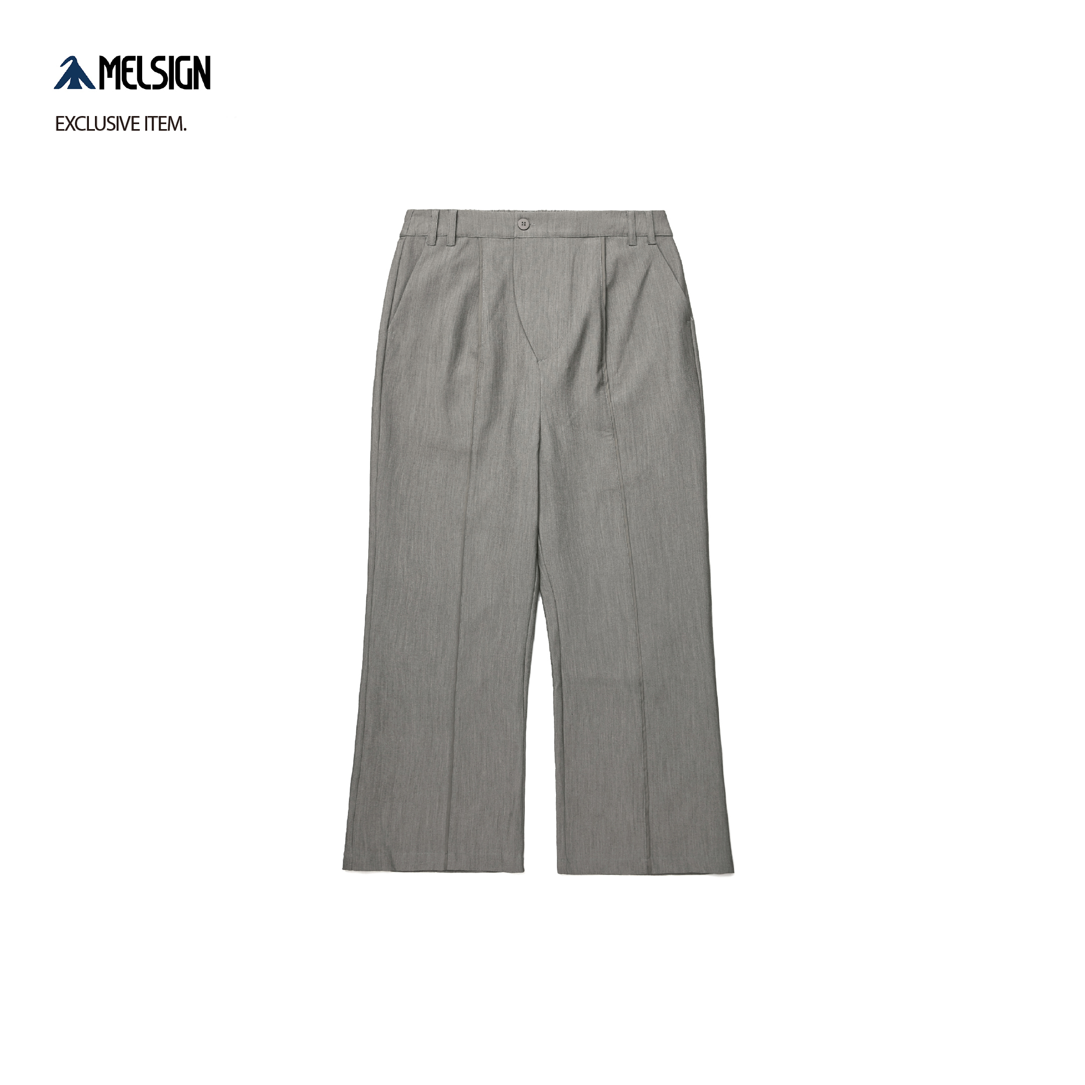 MELSIGN x mouggan - Boot Cut Trousers - Gery