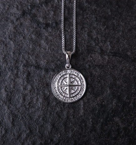S925 Compass Pendant
