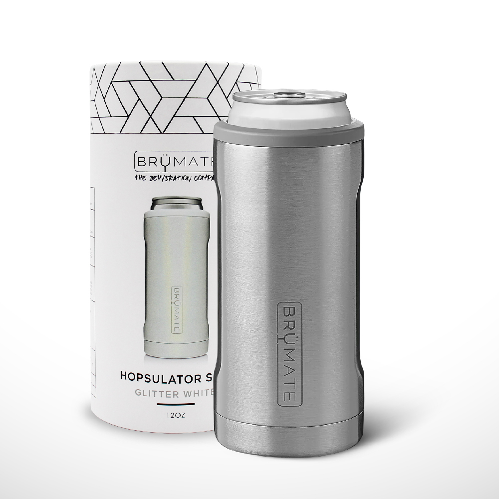 BrüMate  Slim 12oz 飲料鋁罐 保溫保冰杯 | 太空銀