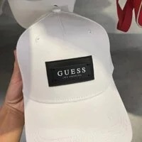[S] GUESS LOGO BASEBALL CAP,WHITE, 677878738634 (SGU204)