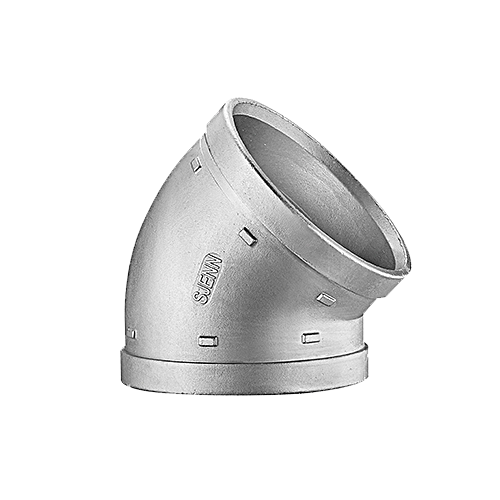 304溝槽-45度彎頭