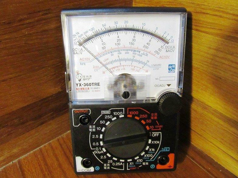 ＊中崙五金【缺貨中】台灣製 電精靈 指針式 三用電表 三用電錶 錶頭加裝減震彈簧 F-164A