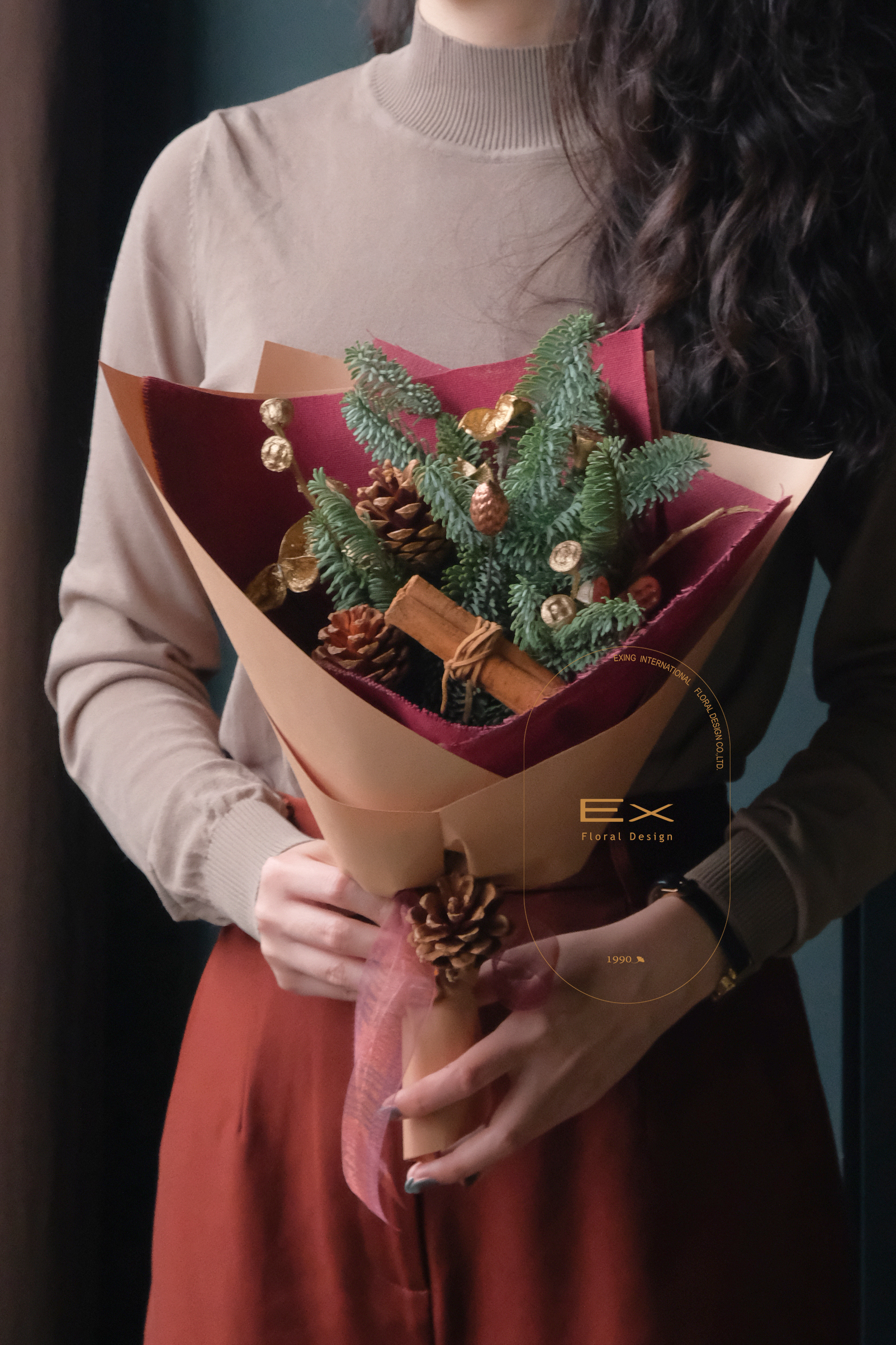 進口諾貝松 · 薑餅｜聖誕花束 節日送禮