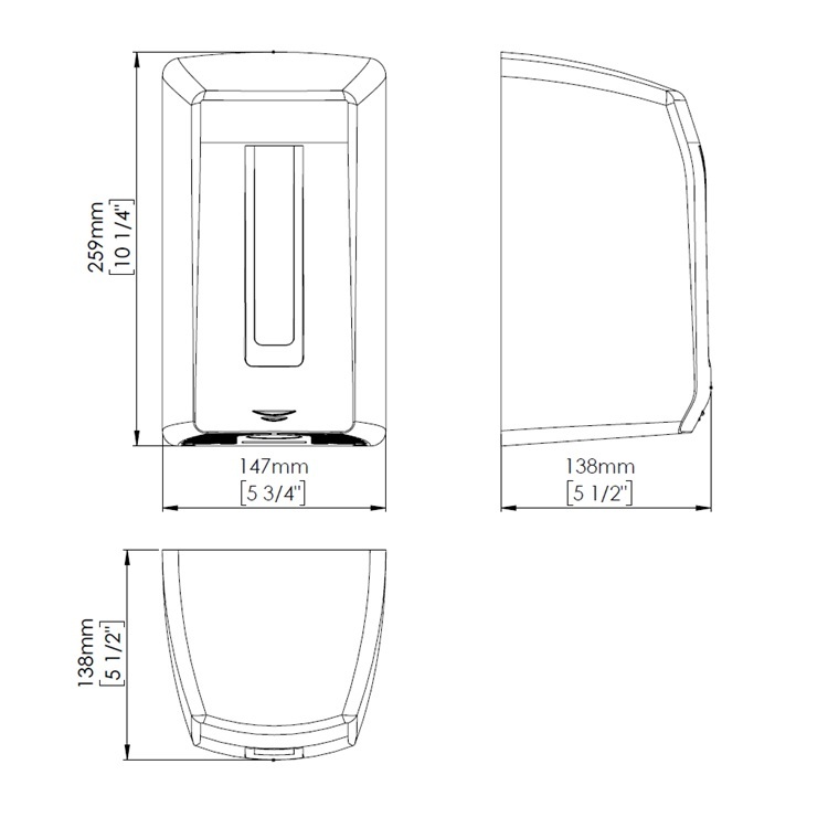 Mediclinics "Smartflow" M04ACS Sensor operated hand dryer