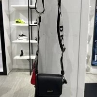 [S] DKNY WINONNA FLAP PHONE CROSSBODY,BLACK, 794278895061 (SD270)