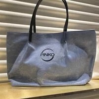 [S] PINKO 1V201T Y89T LUKE SHOPPING CANVAS+PU,LIGHT BLUE, 8055209679108 (SPK31)