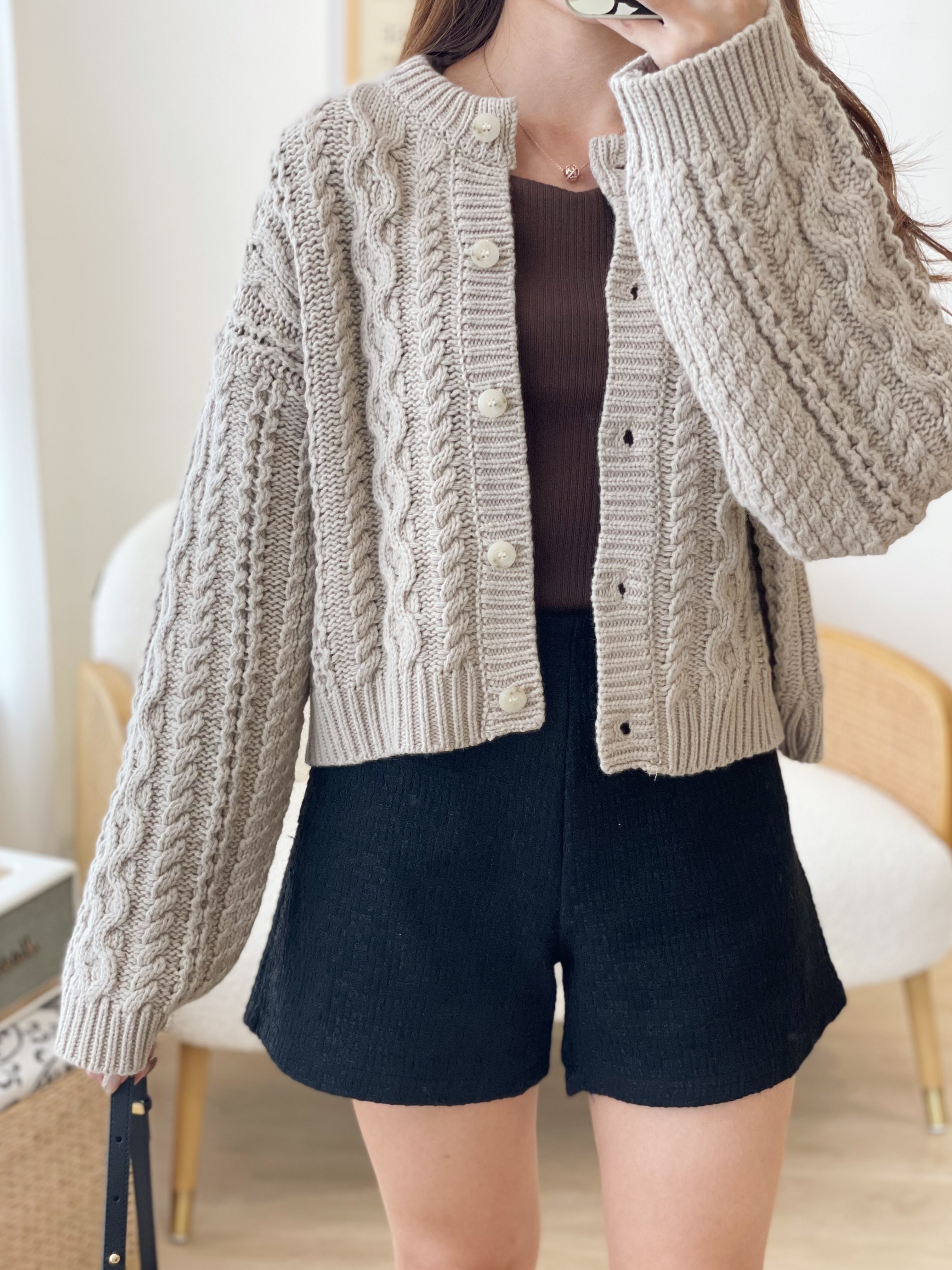 JK079 Palette Braided Cardigan