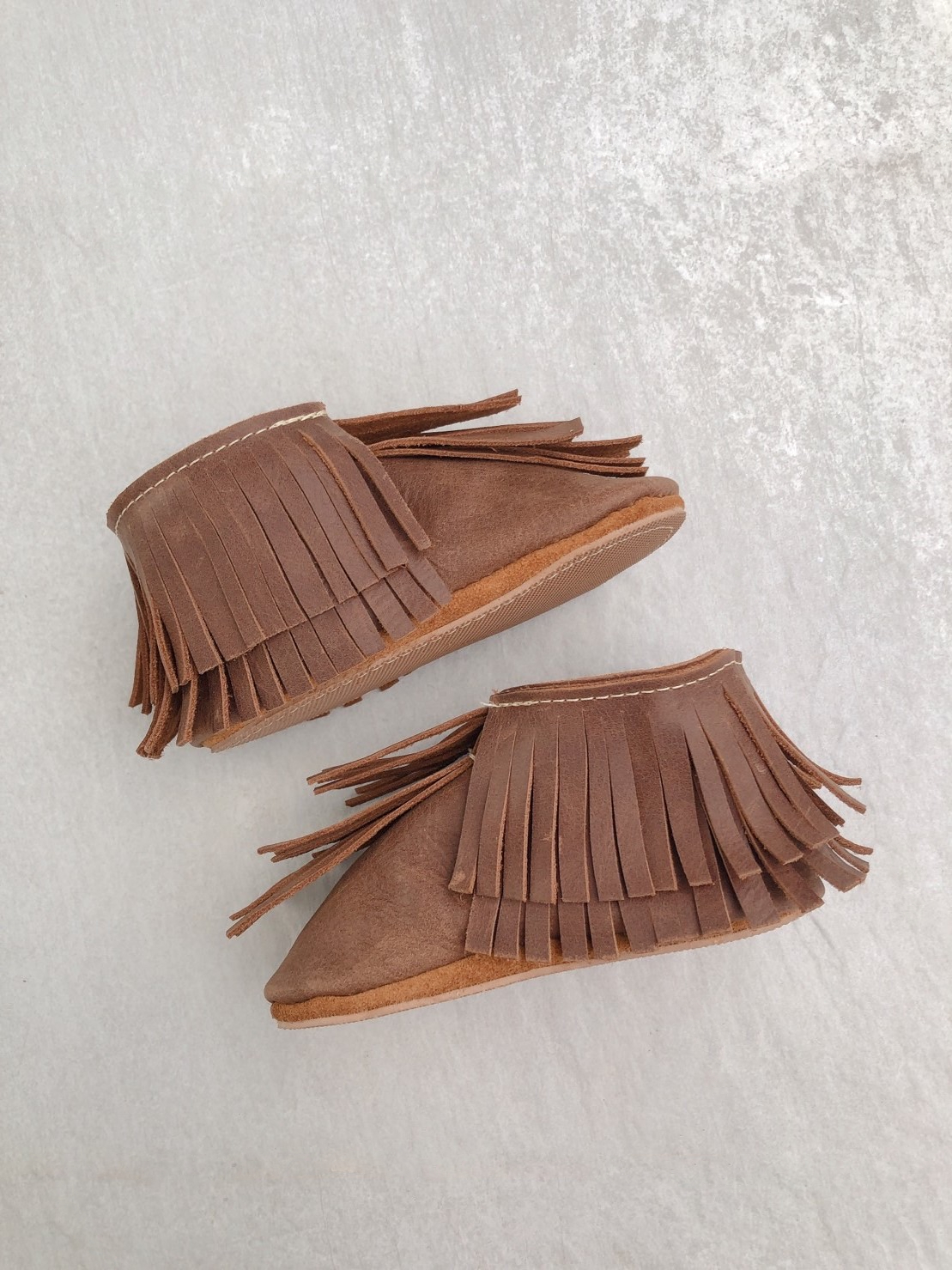 美國Starry Knight Design 真皮流蘇小短靴 - Ultra Fringe Boots (Lodge)