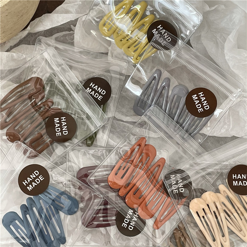 《1287》質感素色BB夾一組(5入)