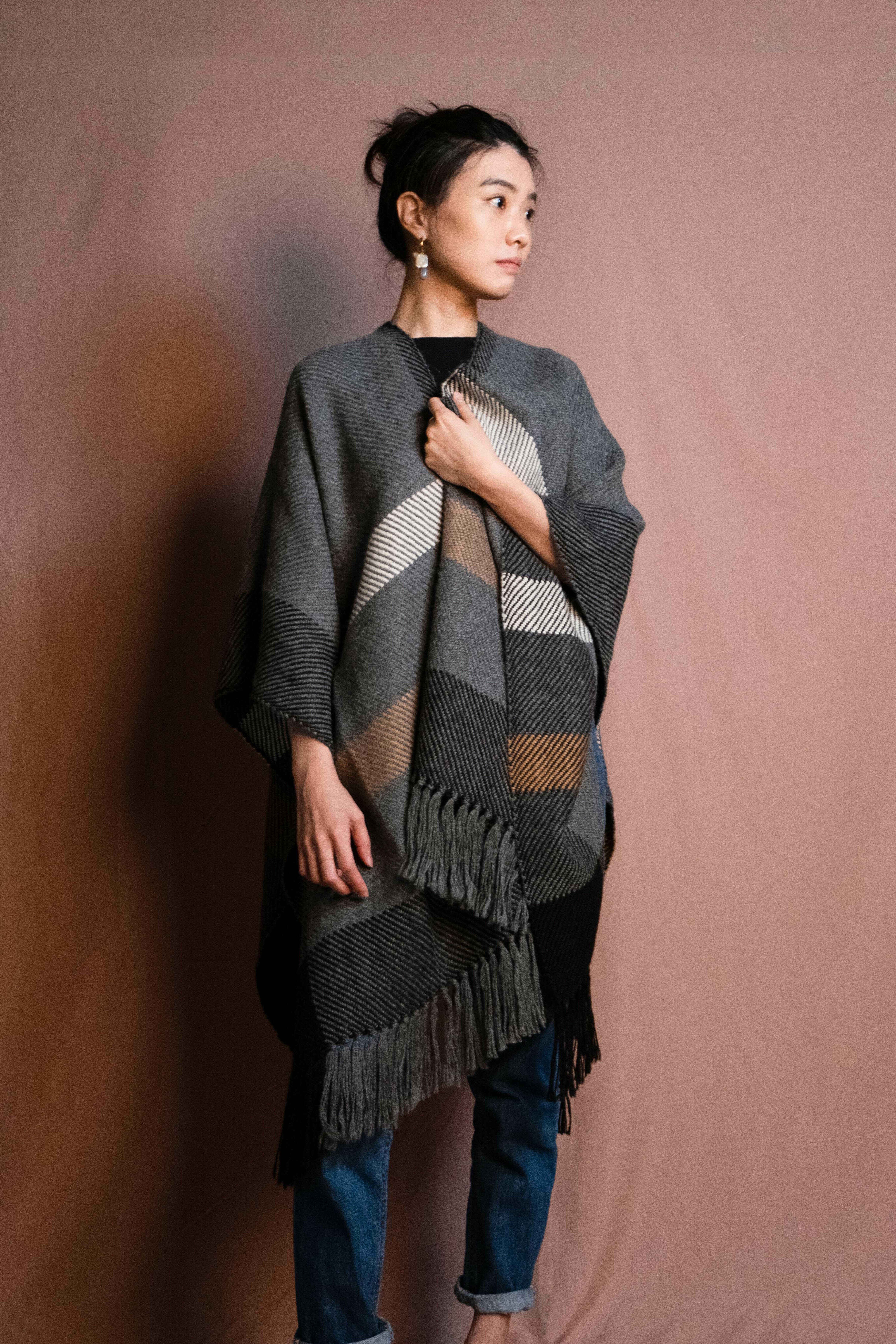 【限量】安地斯羊駝斗篷｜青秧｜秘魯