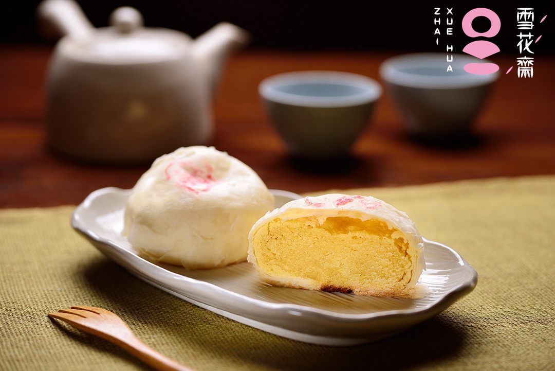 雪花月餅純綠豆沙禮盒(奶素)