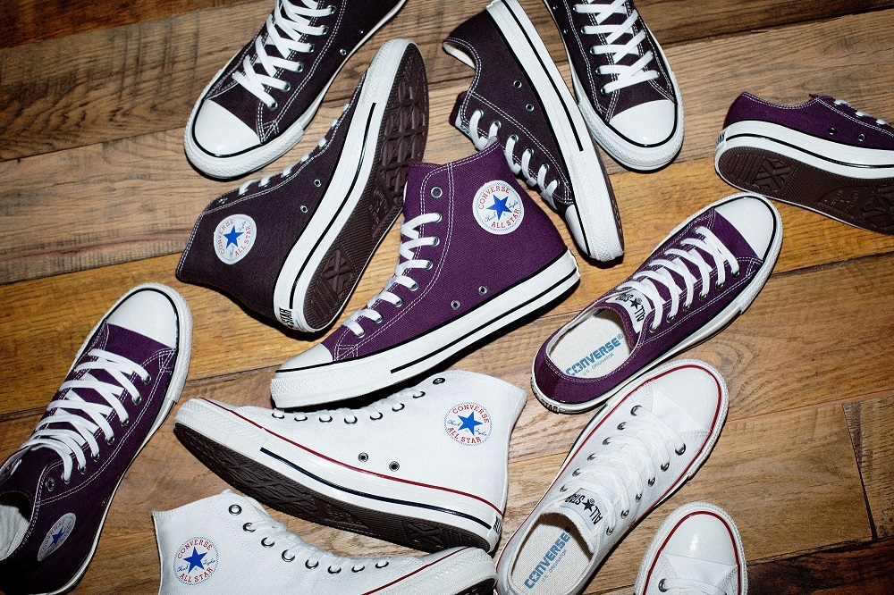 CONVERSE ALL STAR US COLORS HI/ OX 高低筒WHITE BLACK 日本限定