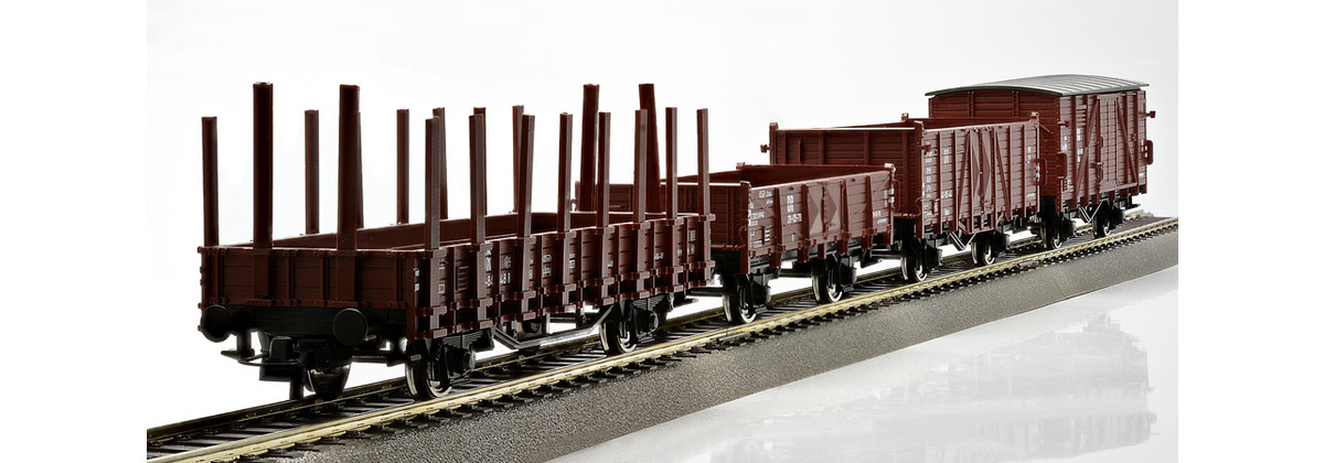 Roco 67127 HO scale, 8 piece set: Goods wagons, DR