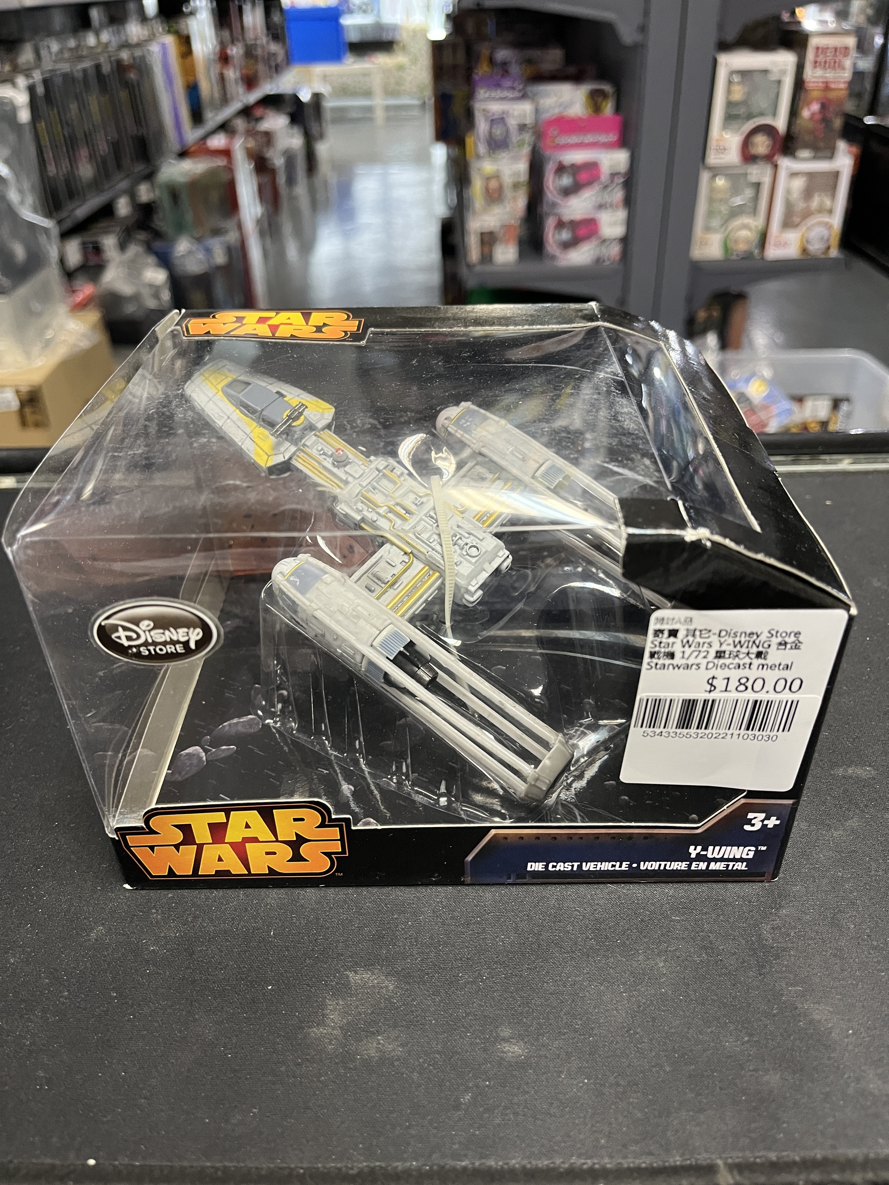 寄賣 其它-Disney Store Star Wars Y-WING 合金 戰機 1/72 星球大戰 Starwars Diecast metal