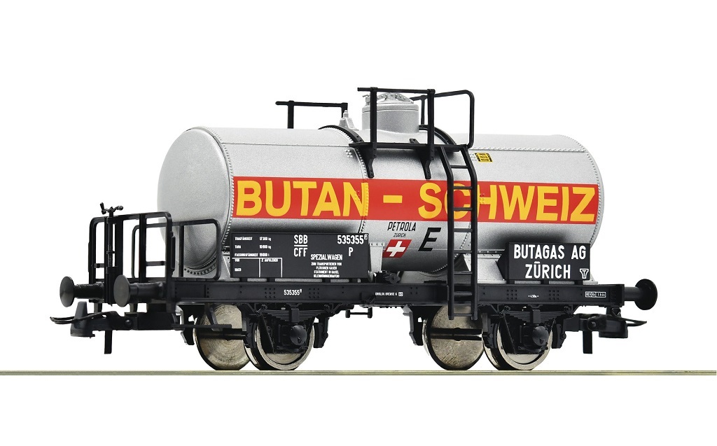 Roco 76312 HO Tank wagon of the company Primagaz hired out to the Swiss Federal Railways