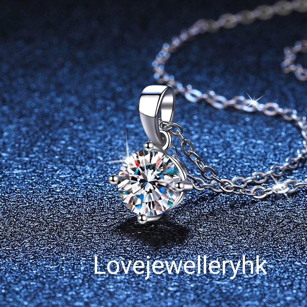 4爪莫桑鑽吊墜P1C002