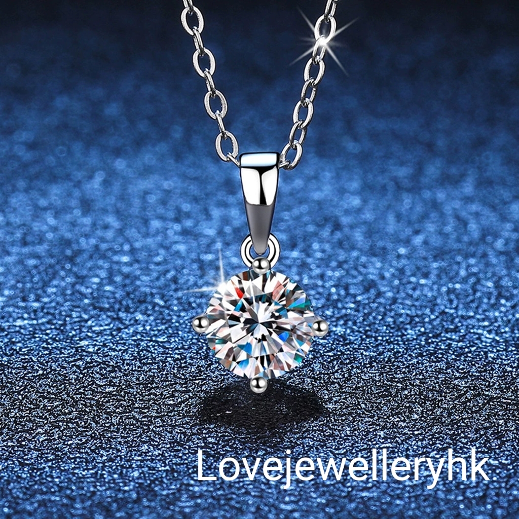 4爪莫桑鑽吊墜P1C002