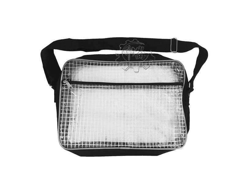 ＊中崙五金 【附發票】台灣製 無塵室 透明網狀加厚型 無塵袋 斜背式工具袋 收納袋 工作袋 透明袋 XXX-S (小)