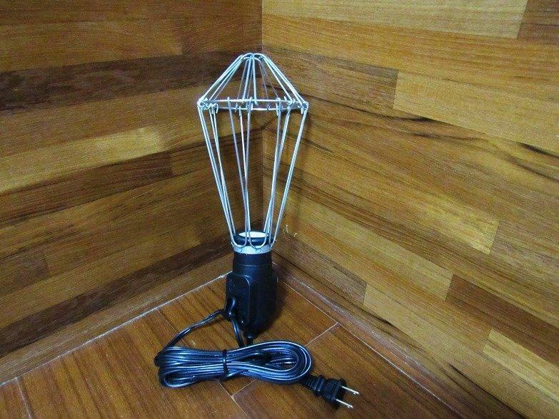 ＊中崙五金【附發票】電精靈 瓷座(扁線)全網 工作燈 照明燈 探照燈 無把手設計 DL-607E 附插座 臺灣製造