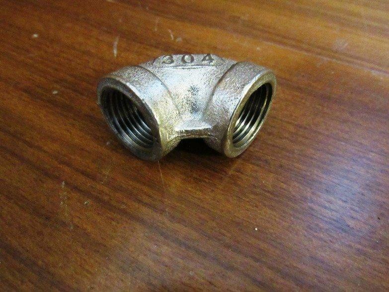 ＊中崙五金【附發票】 90度白鐵 彎頭 4分 1/2" 內牙 轉接 明管內牙彎頭 ST 不銹鋼彎接頭 水管配件接頭