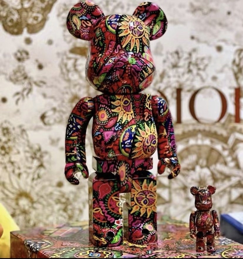 BE@RBRICK PSYCHEDELIC PAISLEY 400+100% 變形蟲