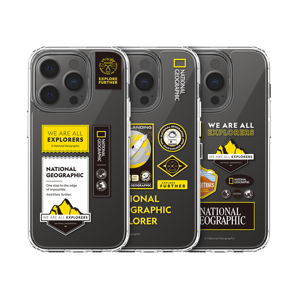 National Geographic - Wappen - iPhone 15 Case 國家地理透明防撞手機殼 14