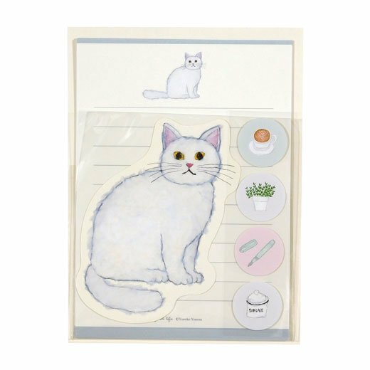 米津祐介 貓咪 信紙信封套組｜日本Greeting Life