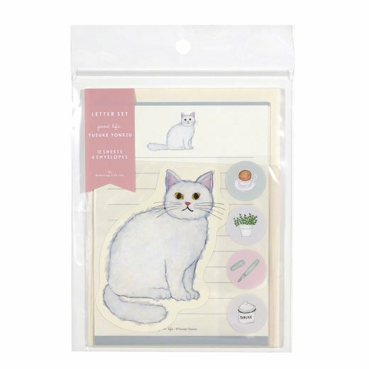 米津祐介 貓咪 信紙信封套組｜日本Greeting Life