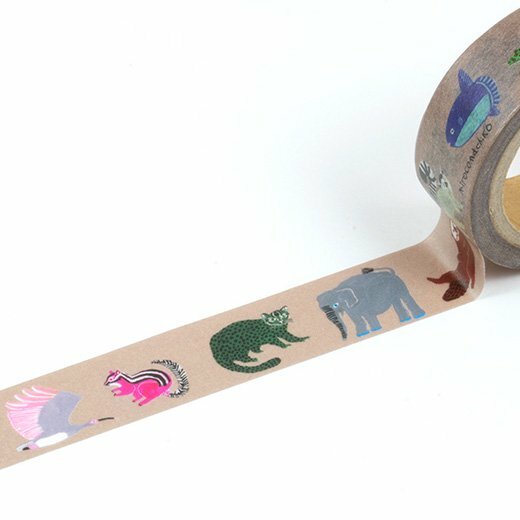 mirocomachiko 瀕危動物 和紙膠帶｜日本Greeting Life