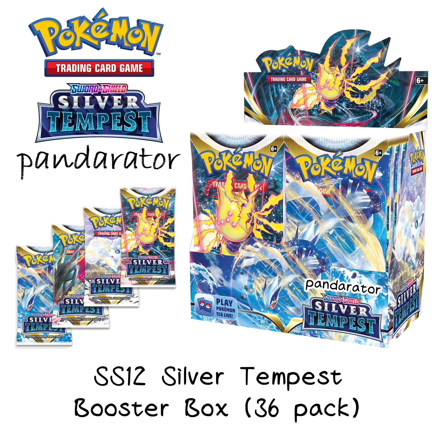 SS12 Silver Tempest Booster Box 原盒 (36 pack)