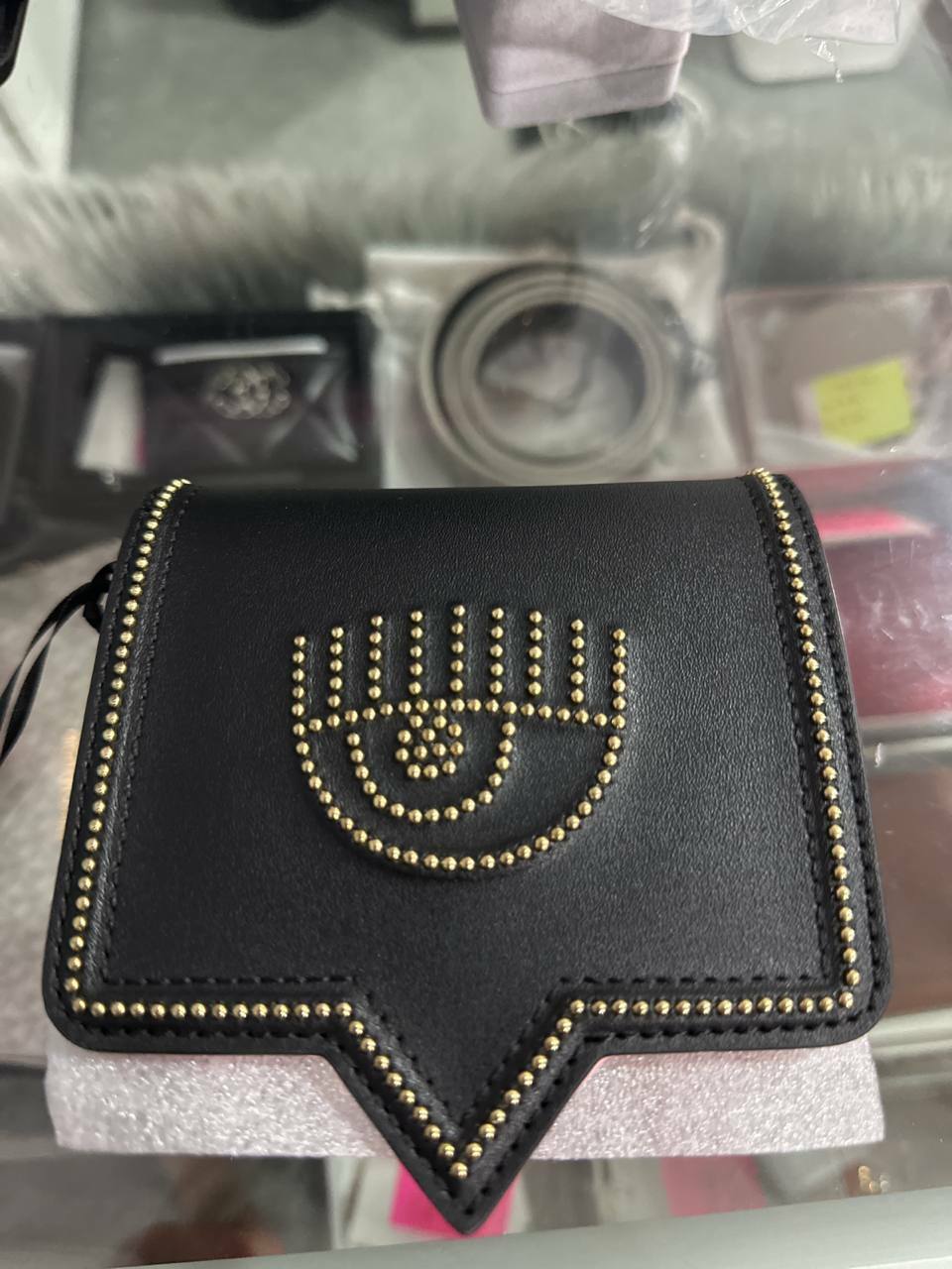 [S] CHIARA FERRAGNI ZS518PL9 WALLET EYELIKE BAGS FEMALE,BLACK , 8052672318749 (SCF119)
