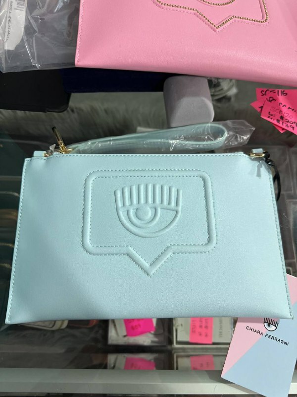 [S] CHIARA FERRAGNI EYE-MOTIF SHOULDER BAG,SKY, 8052672319142 (SCF121)