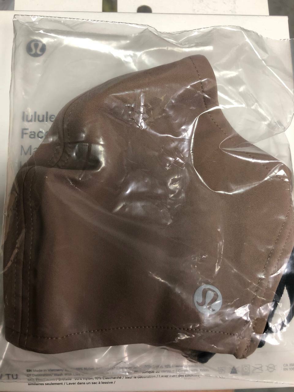 [S] LULULEMON DOUBLE STRAP FACE MASK 1 PACK,SOFT HAND, 000133250058 (SLL12)