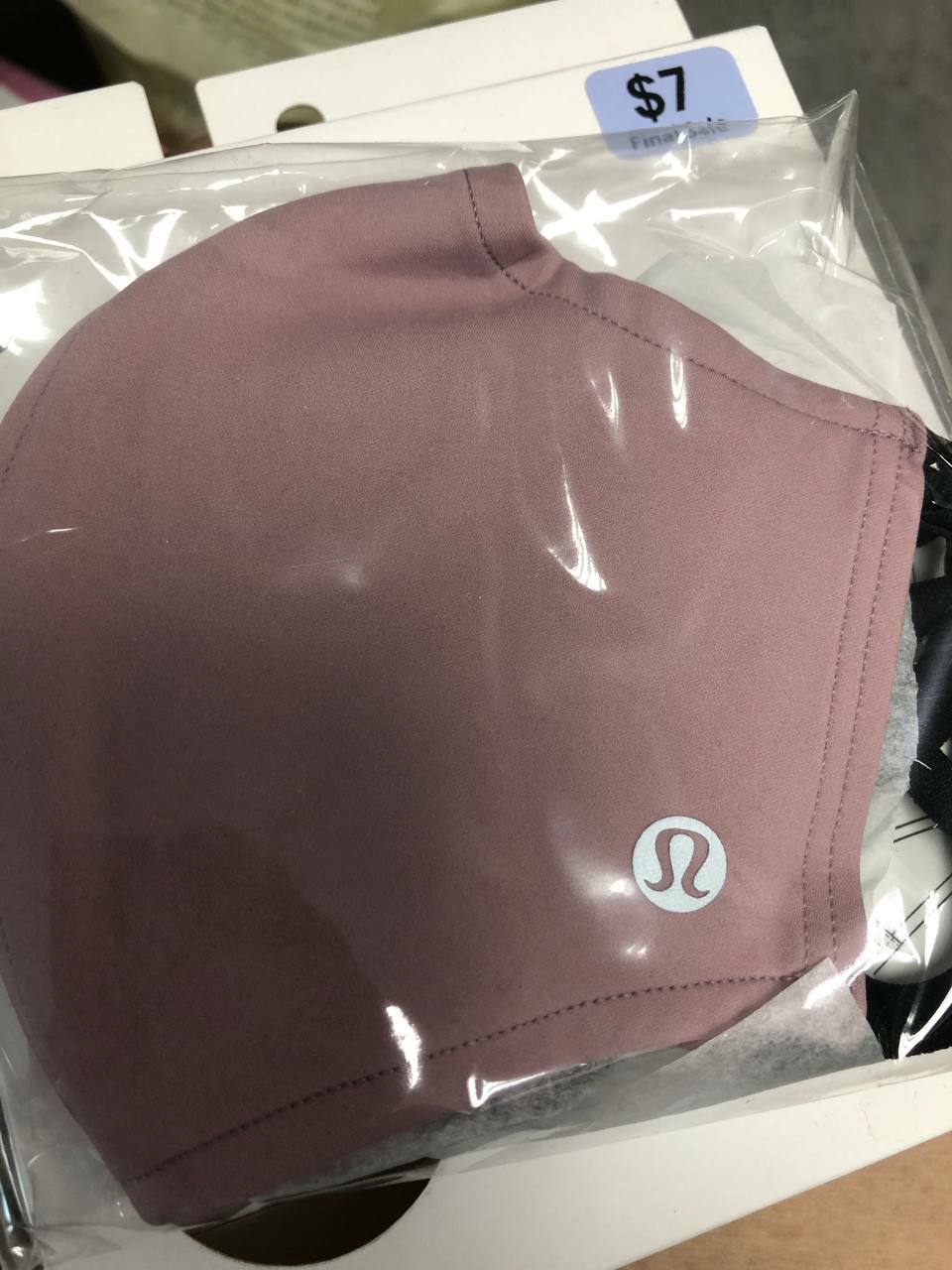 [S] LULULEMON DOUBLE STRAP FACE MASK 1 PACK,DUSTY PINK, 000129300065 (SLL13)