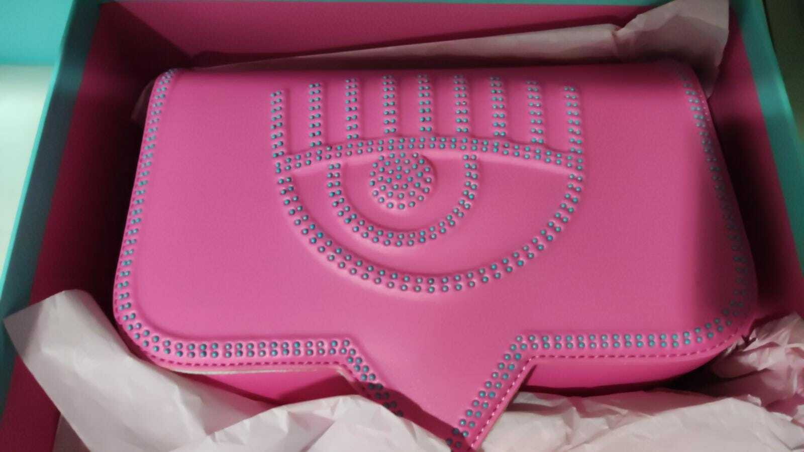 [S] CHIARA FERRAGNI ZS518PL7 STUS PU EYELIKE BAG,PINK, 8052672318978 (SCF134)