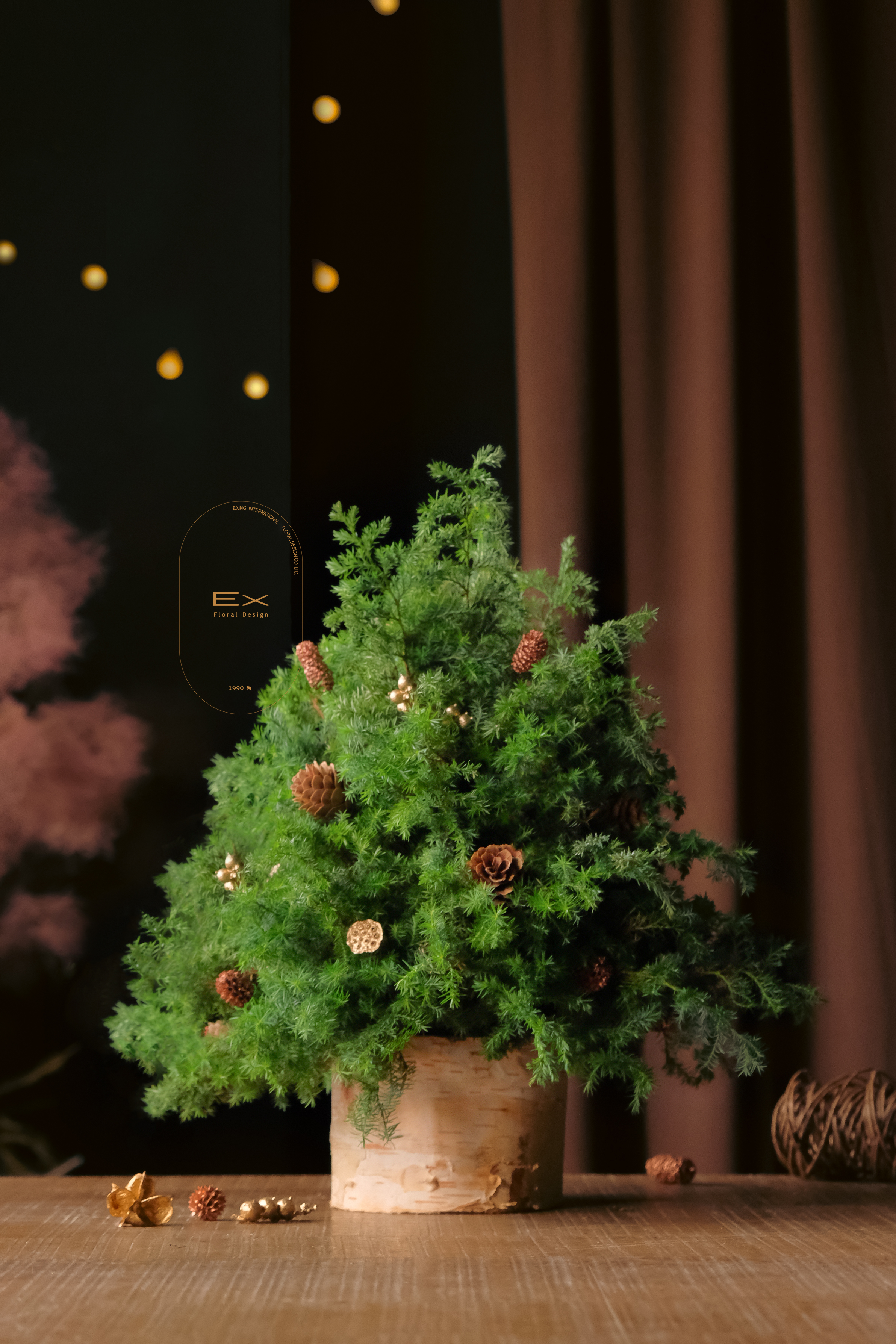 頂級雪松 · 迷踪森林｜桌上型 聖誕花禮