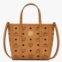 [S] MCM Toni Visetos Shopper Bag (Mini), Cognac, MWPAATN04CO001 (SMCM25)