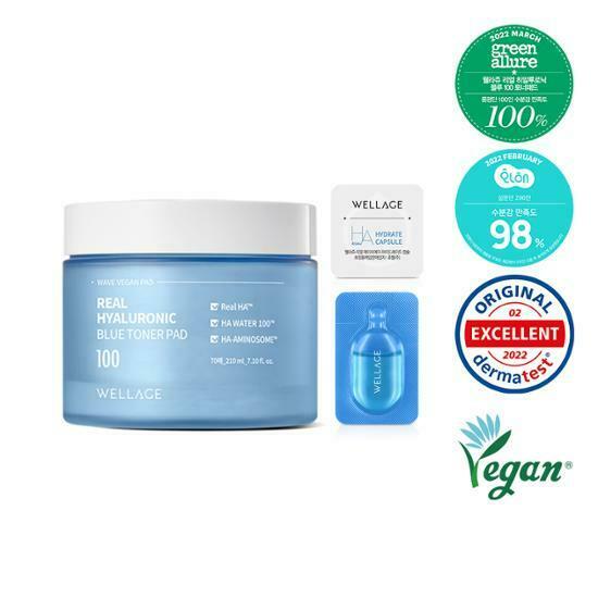 [30/11 - 30/12] Wellage Real Hyaluronic Blue Toner Pad [70PCS]