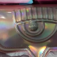 [S] CHIARA FERRAGNI ZS519439 EYELIKE MIRROR SMALL CROSSBODY BAG, PINK , 8052672296900 [FINAL SALE] (SCF148)