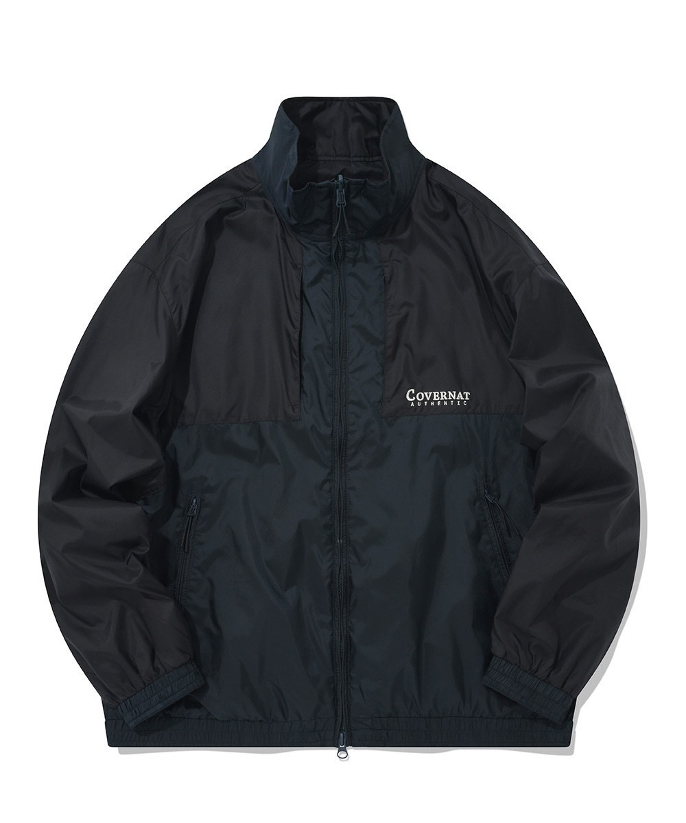 COVERNAT 雙面運動夾克 外套 藍黑色