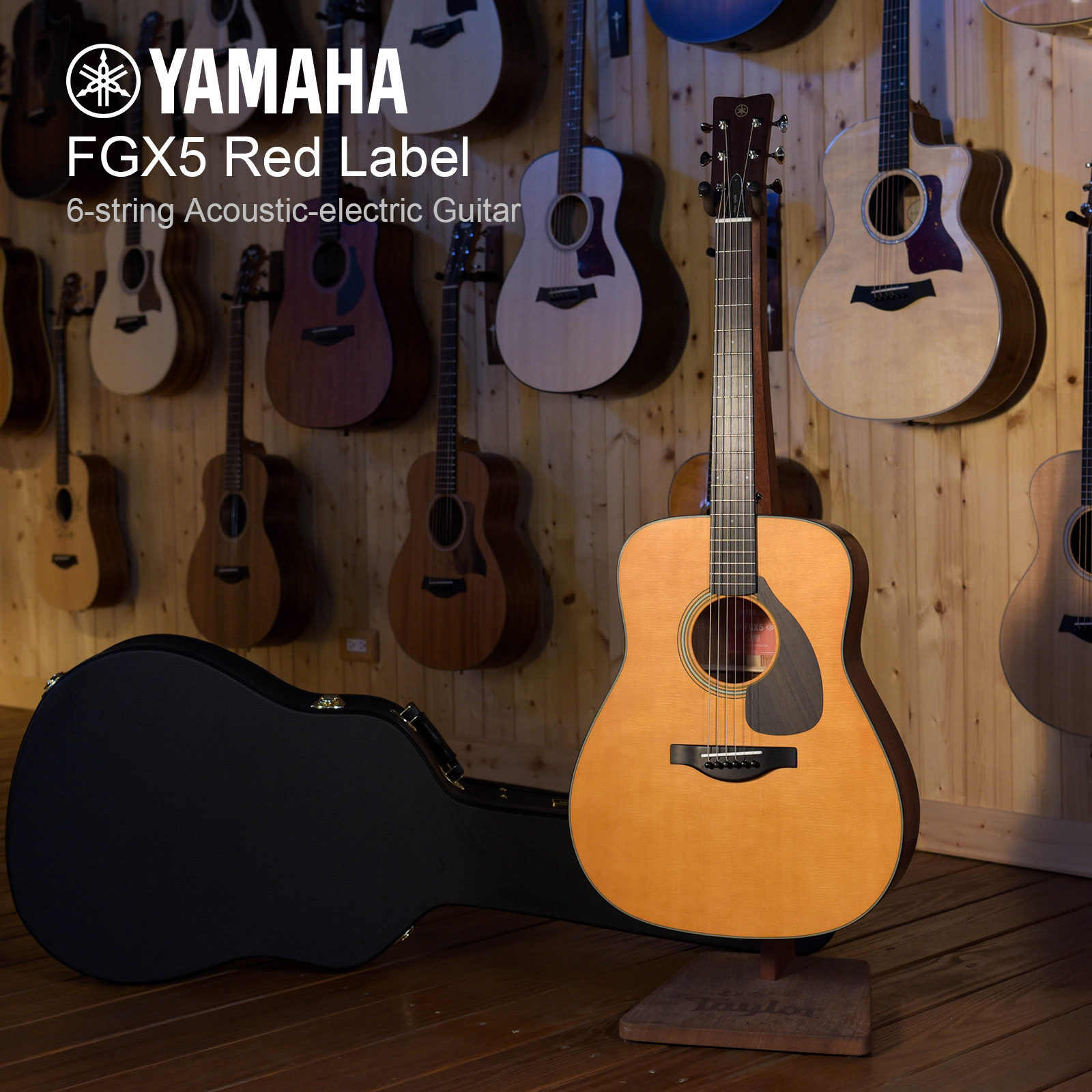 YAMAHA FGX5 紅標 電木吉他 木吉他 民謠吉他  附原廠琴盒